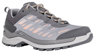 Lowa Wandersschuhe Ferrox Pro Low GTX (Multifunktion, Synthetik, wasserdicht) asphaltgrau/aprikose Damen